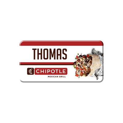 2" x 1" Rectangle Name Badge